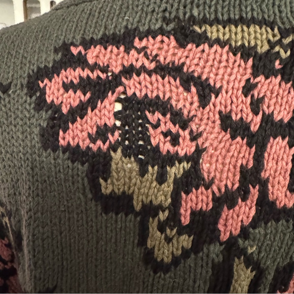 🌹 Vintage Nancy Vale Floral Knit Cardigan (Medium) 🌹 - Picture 8 of 12